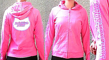 Fuchsia Pink Lightweight Stretch Hoodie